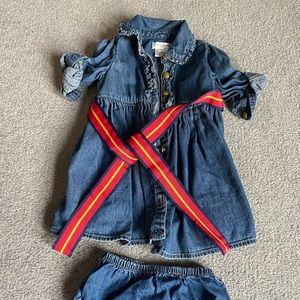 Ralf Lauren Jean Dress and Diaper Cover
